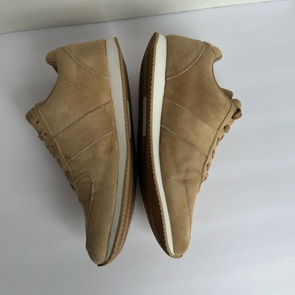 Lauren Ralph Lauren Women's CANONBURY II Tan Faux Suede Athletic Shoes Size 7 - Picture 4 of 12